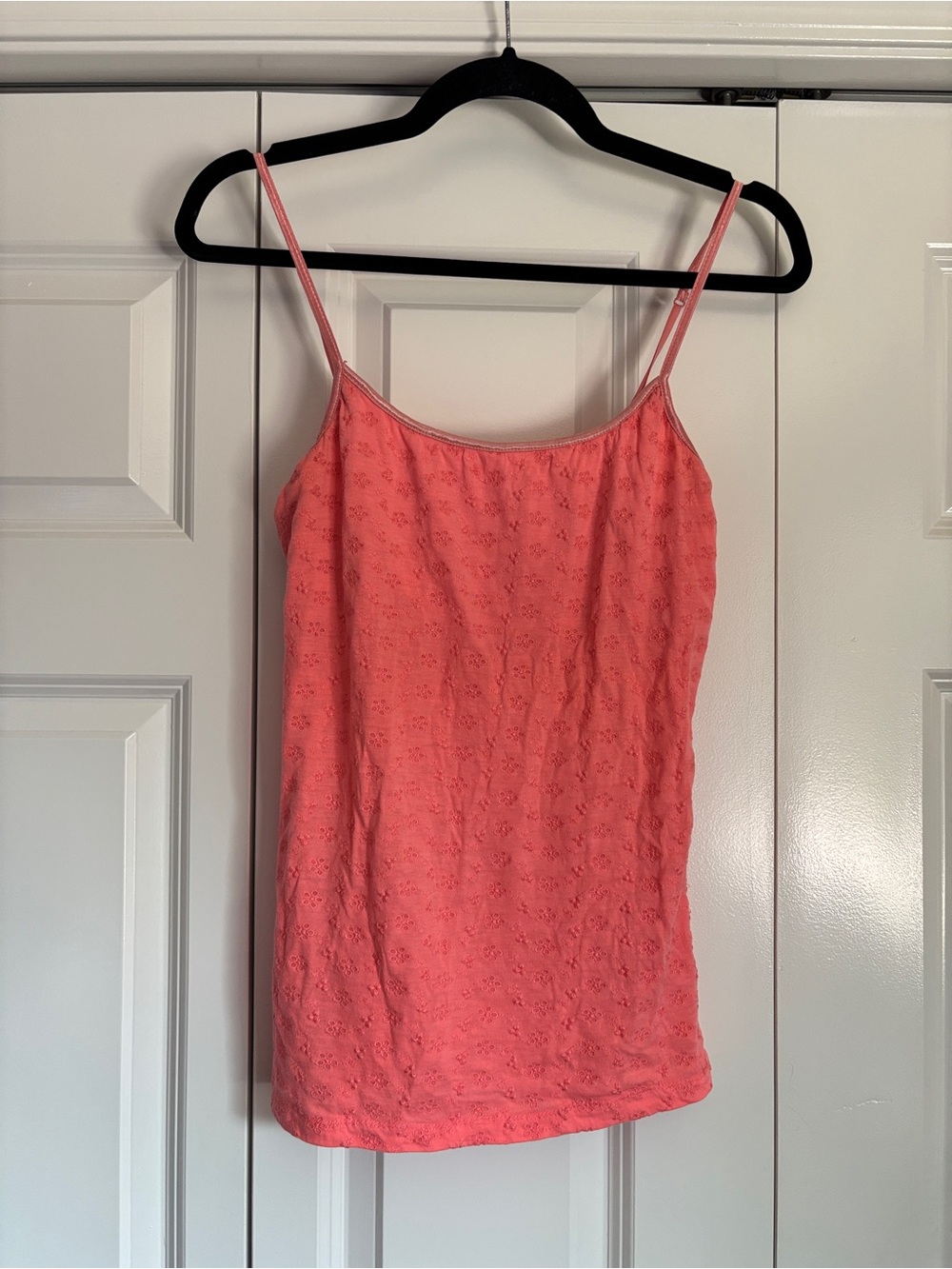 Aeropostale Coral Eyelet Spaghetti Strap Camisole